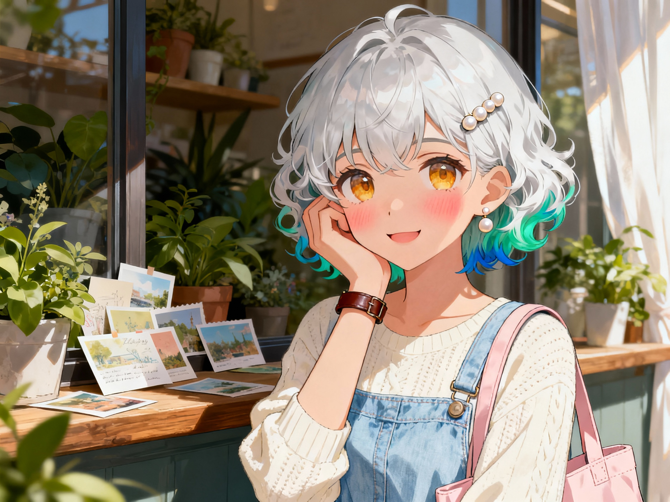 【电脑壁纸】阳光与绿植间的温柔邂逅