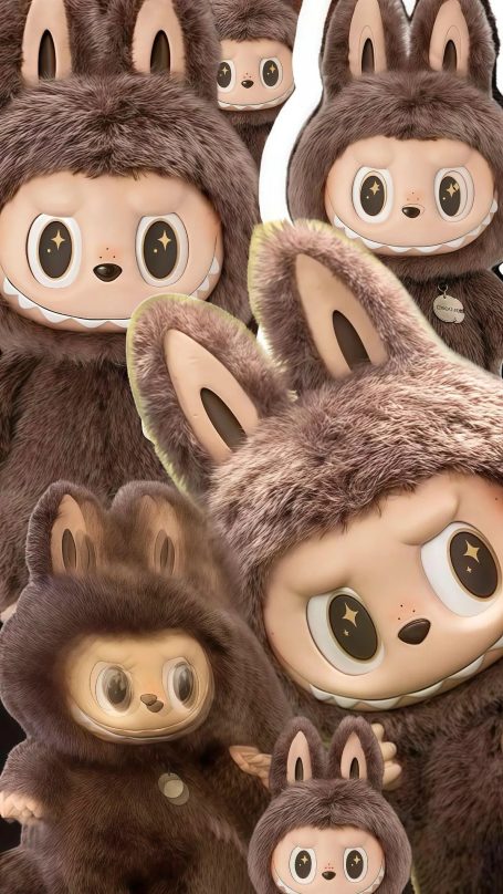 【手机壁纸】泡泡玛特MOLLY毛绒兔耳角色群像手机壁纸