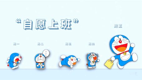 【电脑壁纸】自愿上班周一到周五壁纸多啦A梦4k电脑壁纸 打工人