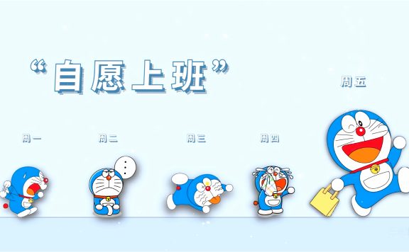 【电脑壁纸】自愿上班周一到周五壁纸多啦A梦4k电脑壁纸 打工人