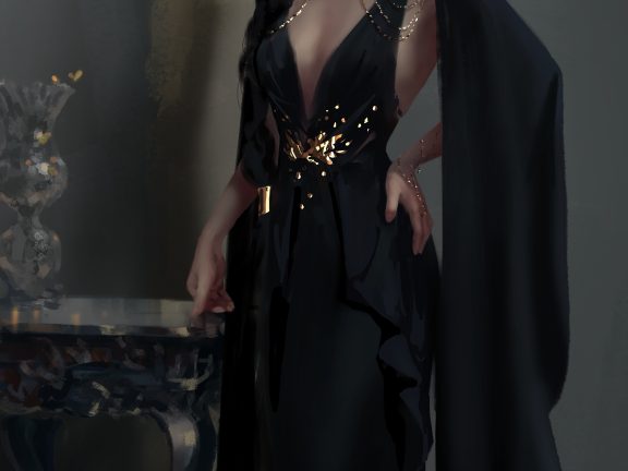 【手机壁纸】鬼刀冰公主人物插画手机壁纸